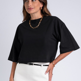 CAMISETA CROPPED GOLA U OVER