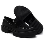 Mocassim Alinhavo Preto